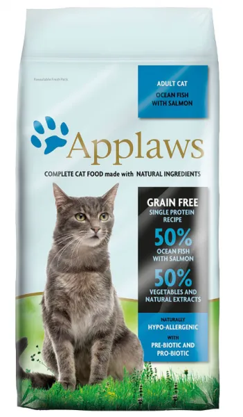 Applaws Okyanus Balıklı ve Somonlu Tahılsız 350gr Kedi Maması