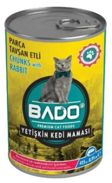 Bado Tavşan Etli Yetişkin 415 gr Kedi Maması