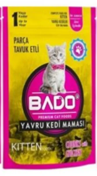 Bado Yavru Tavuk Etli 415 gr Kedi Maması