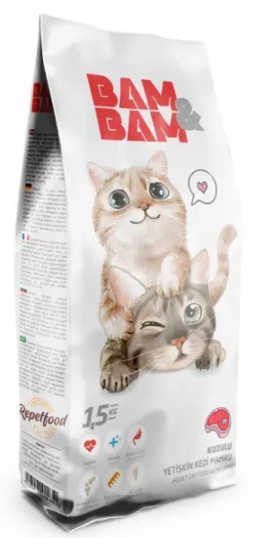 Bam&bam Kuzu Etli Yetişkin 1.5 kg Kedi Maması