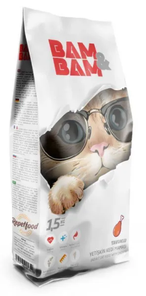 Bam&bam Tavuk Etli Yetişkin 1.5 kg Kedi Maması