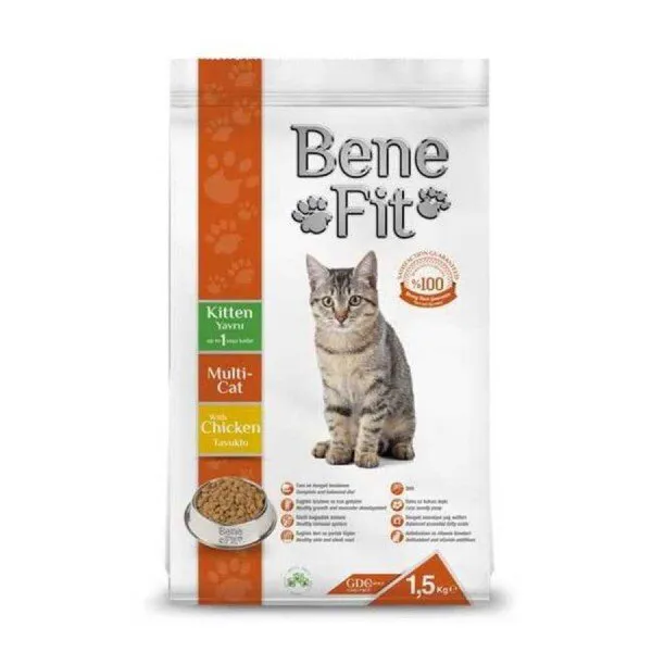 Benefit Multicat Tavuklu Yavru 1.5 kg Kedi Maması