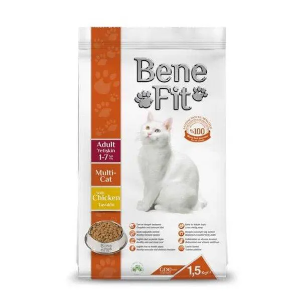 Benefit Multicat Tavuklu Yetişkin 1.5 kg Kedi Maması