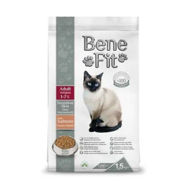 Benefit Somonlu Sensitive Skin Yetişkin 1.5 kg Kedi Maması