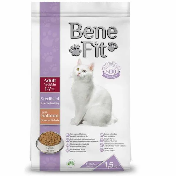 Benefit Sterilised adult Somonlu 12 kg Kedi Maması