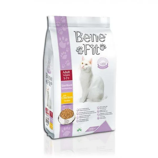 Benefit Sterilised adult tavuklu 1.5 kg Kedi Maması