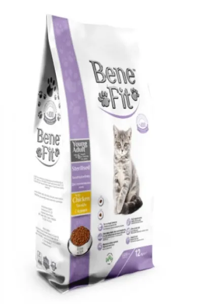 Benefit sterilised adult tavuklu 12 kg Kedi Maması