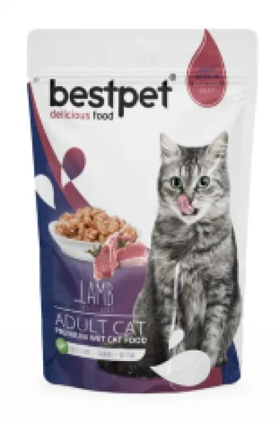 Bestpet Adult Jelly Pouch Kuzu Etli 85 gr Kedi Maması