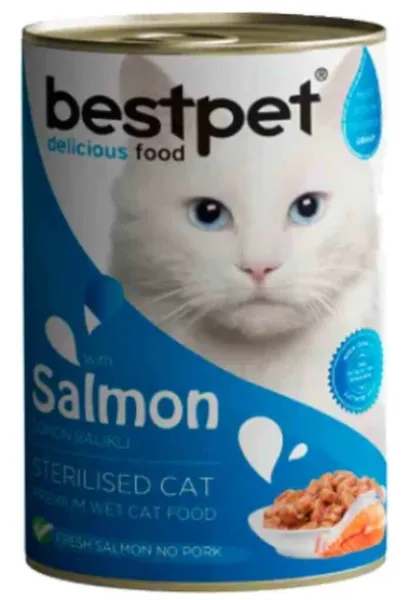 Bestpet Kısırlaştırılmış Somonlu 400 gr Kedi Maması