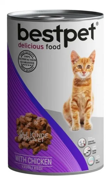 Bestpet Kitten Tavuklu 415 gr Kedi Maması