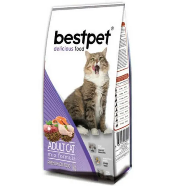 Bestpet Mix Karışık Etli 1 kg Kedi Maması