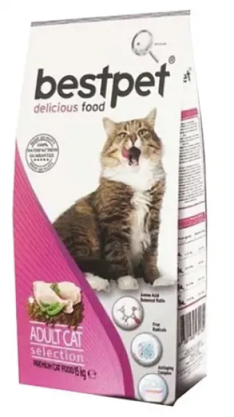 Bestpet Selection Tavuklu 1 kg Kedi Maması