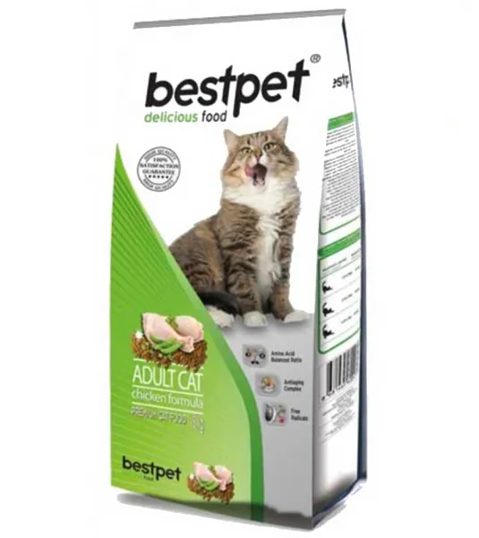 Bestpet Tavuklu 1 kg 1000 gr Kedi Maması