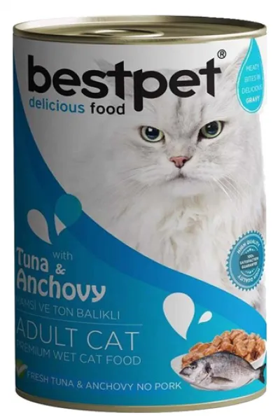 Bestpet Ton Balıklı Ve Hamsili Yetişkin 400 gr Kedi Maması