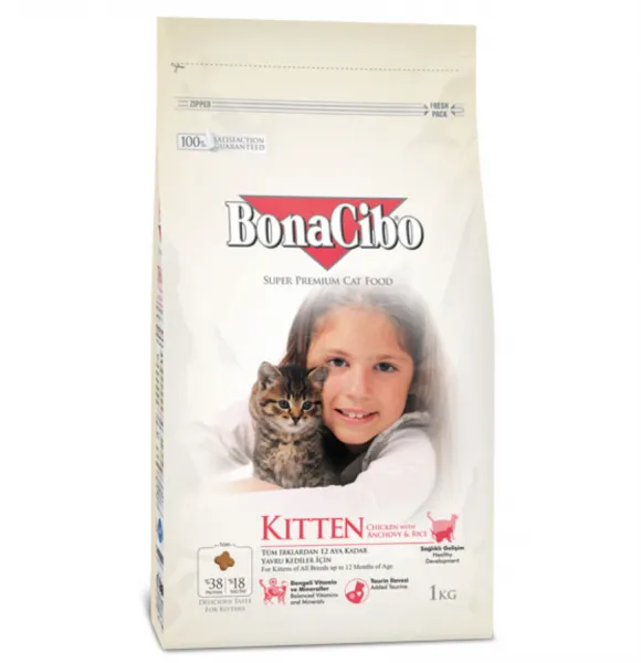 BonaCibo Kitten Tavuklu 1 kg Kedi Maması