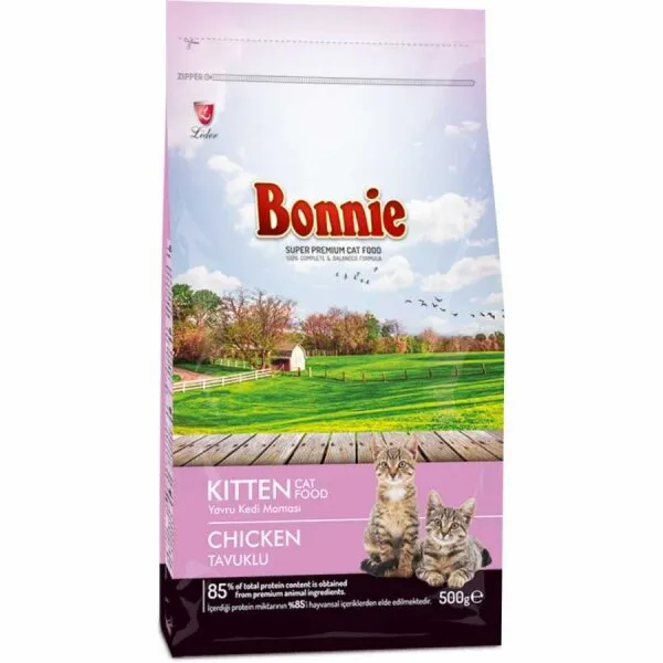 Bonnie Tavuklu Yavru 500 gr Kedi Maması