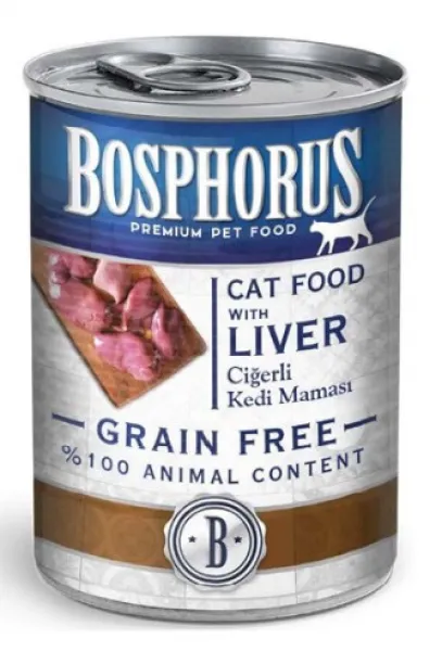 Bosphorus Tahılsız Ciğerli Yetişkin 400 gr Kedi Maması