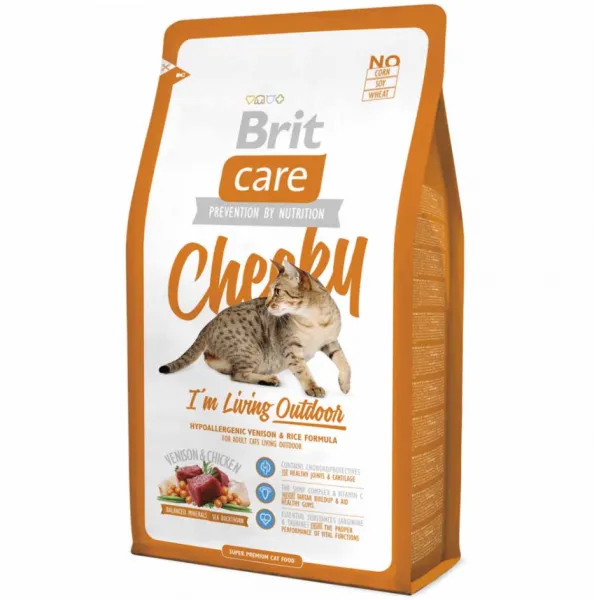 Brit Care Cheeky Geyik Etli Pirinçli 2 kg Kedi Maması