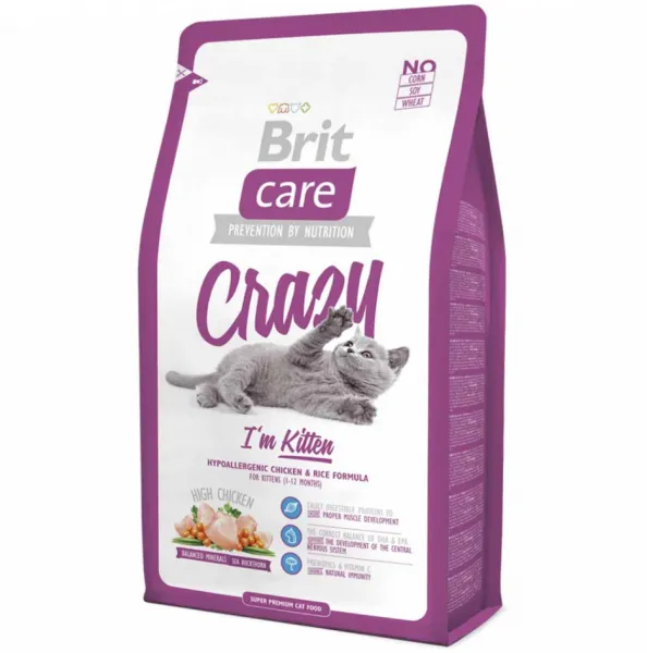 Brit Care Crazy Kitten Tavuklu 2 kg Kedi Maması
