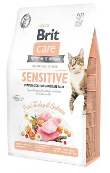 Brit Care Sensitive Hindi ve Somonlu Yetişkin 2 kg Kedi Maması