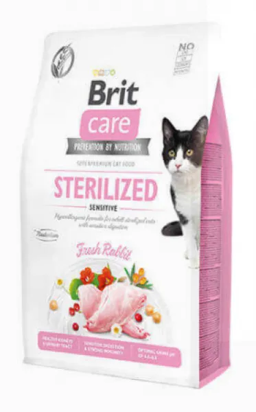 Brit Care Sensitive Tahılsız Tavşanlı 2 kg Kedi Maması