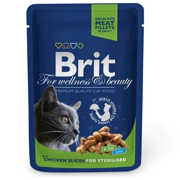 Brit Premium Pouches Yetişkin Sterilized 100 gr Kedi Maması