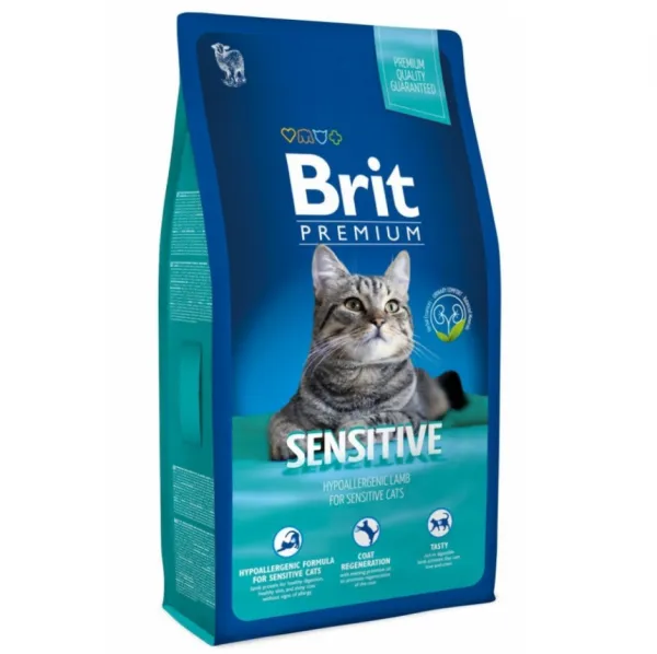 Brit Premium Sensitive Kuzu Etli 8 kg Kedi Maması