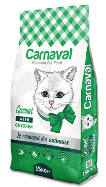 Carnaval Premium Cat Gourmet Renkli Taneli Yetişkin 15 kg Kedi Maması
