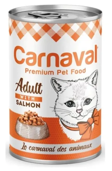 Carnaval Premium Cat Somon Balıklı Yetişkin 400 gr Kedi Maması