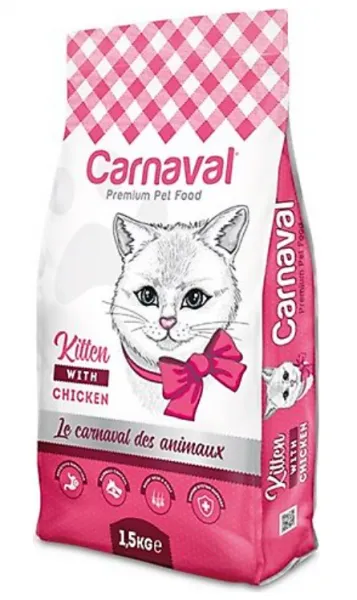 Carnaval Premium Cat Tavuklu Yavru 1.5 kg Kedi Maması