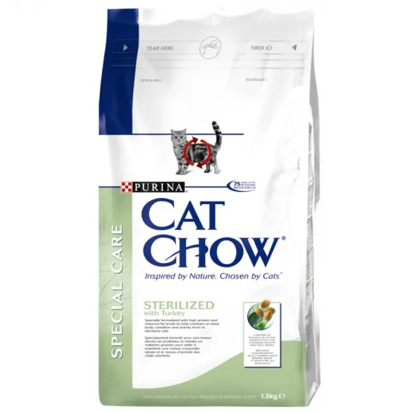 Cat Chow Special Care Sterilized Hindili 1.5 kg Kedi Maması