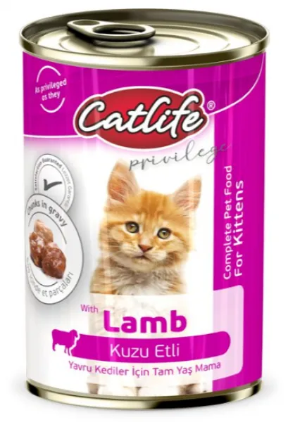 Catlife Kuzu Etli Yavru 400 gr Kedi Maması