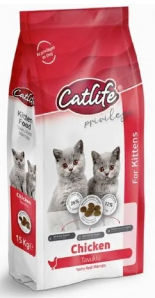 Catlife Tavuklu Yavru 15 kg Kedi Maması