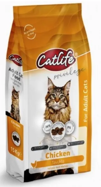 Catlife Tavuklu Yetişkin 15 kg Kedi Maması