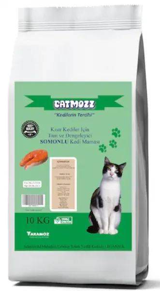 CatMozz Somonlu Sterilised Yetişkin 10 kg Kedi Maması