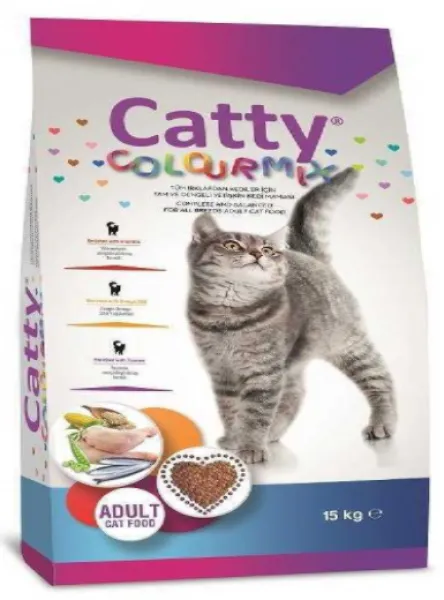 Catty Colour Mix Yetişkin 15 kg Kedi Maması