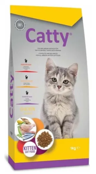 Catty Tavuklu Yavru 1 kg Kedi Maması