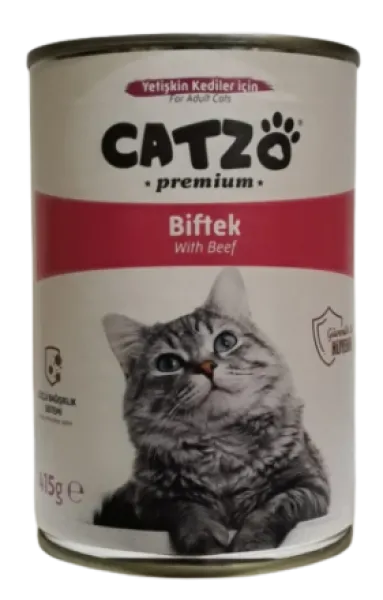 Catzo Premium Biftekli 415 gr Kedi Maması