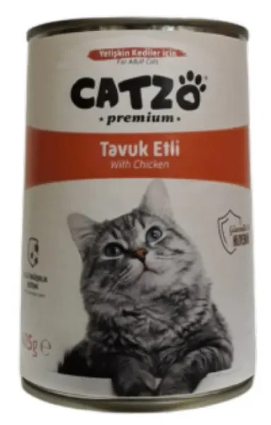 Catzo Premium Tavuk Etli 415 gr Kedi Maması