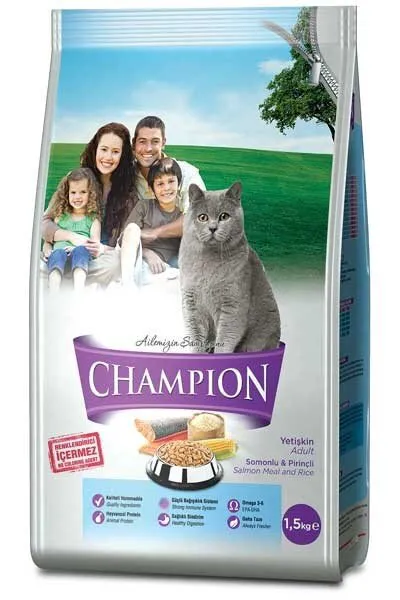 Champion Somonlu Yetişkin 1.5 kg 1500 gr Kedi Maması