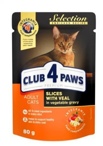 Club4Paws Dana Sebzeli Selection 80 gr Kedi Maması