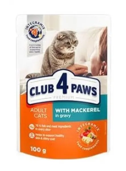 Club4Paws Uskumrulu Premium Pouch 100 gr Kedi Maması