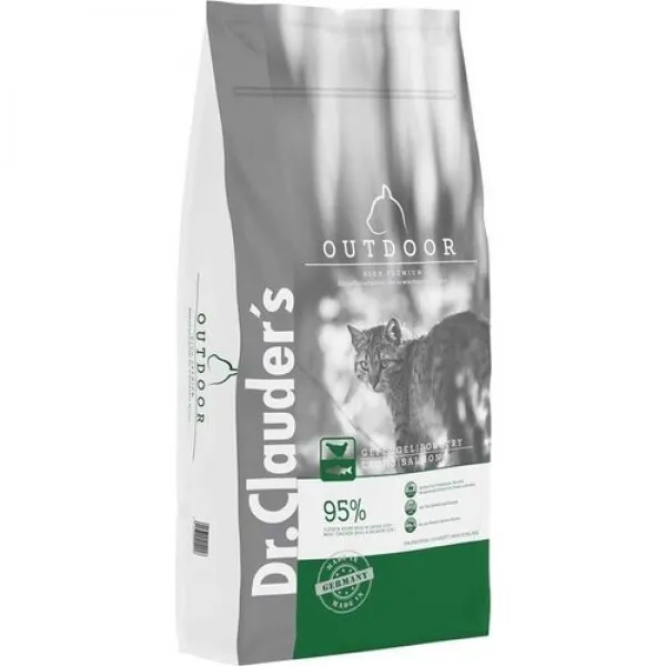 Dr.Clauder's Glutensiz Tavuklu Balıklı Outdoor 10 kg Kedi Maması