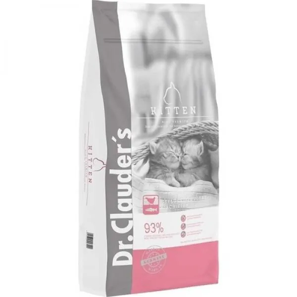 Dr.Clauder's Glutensiz Tavuklu Balıklı Yavru 10 kg Kedi Maması