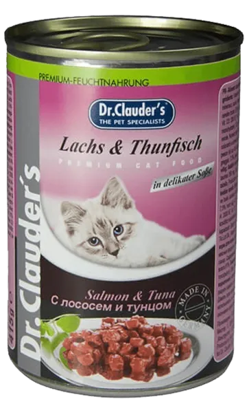 Dr.Clauder's Somon ve Ton Balıklı Yetişkin 415 gr Kedi Maması