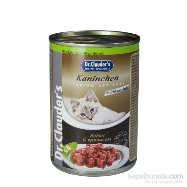 Dr.Clauder's Tavşan Etli Yetişkin 415 gr Kedi Maması