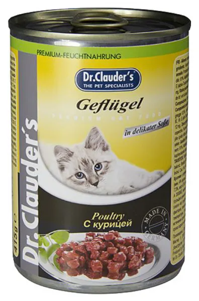 Dr.Clauder's Tavuklu Yetişkin 415 gr Kedi Maması