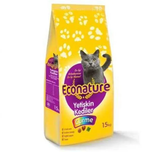 Econature Gurme Balıklı Yetişkin 15 kg Kedi Maması