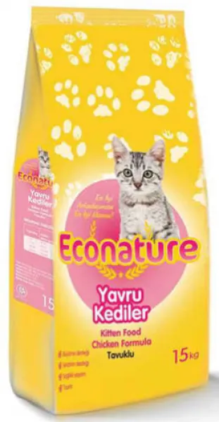 Econature Kitten Tavuk Etli Yavru 15 kg Kedi Maması