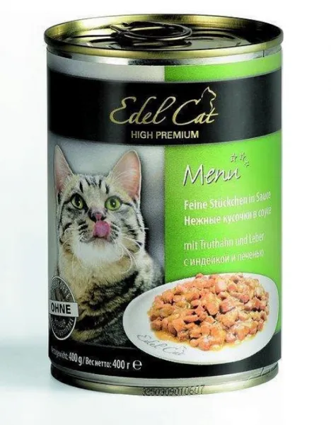 Edel Cat Hindi Ve Ciğerli Yetişkin 400 gr Kedi Maması
